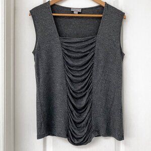 Jana - Sleeveless Square Neck Ruffle Tank